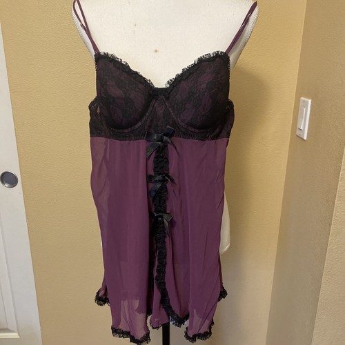 New dentelle size burgundy - m,