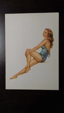 CARTOLINA  pin up donnina