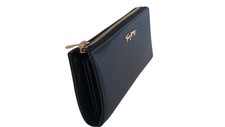 Portafoglio Tommy Hilfiger Nero – Eleganza Iconica con Zip Oro