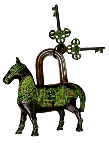 Lucchetto forma cavallo - a, di