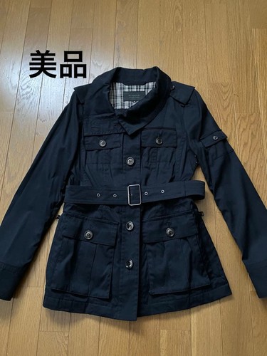 Burberry black label trench - black,