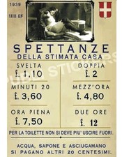 TARGA VINTAGE 1939 CASA DI