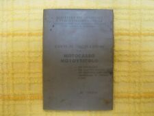 AERMACCHI MOTOCARRO ND3 ANNO 1969 SOLO LIBRETTO