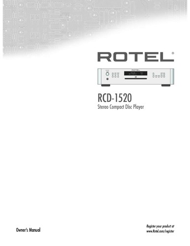 Rotel rcd 1520 lettore - rcd-1520,