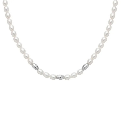 Miluna pepite perle collana - pepite,