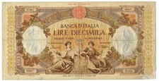 10000 LIRE CAPRANESI REPUBBLICHE MARINARE REGINE DEL MARE 31/03/1951 qMB