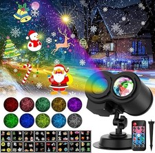 YAZAKY Proiettore Luci Natale per Interno Esterno, Lampada per Proiettore LED