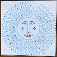 MARIO DE BIASI MATTONELLA PIASTRELLA CERASARDA CERAMICA SARDA SOLE DI PRIMAVERA