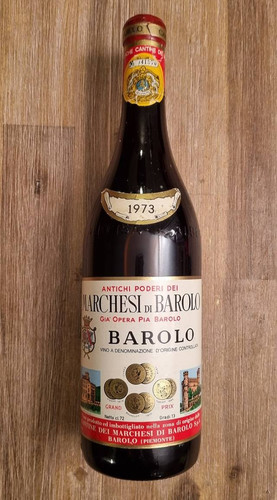 1973 bottiglia vino - , barolo