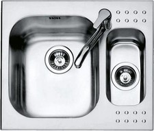 BARAZZA lavello 1 vasca e mezzo 1IS6060 da incasso 58