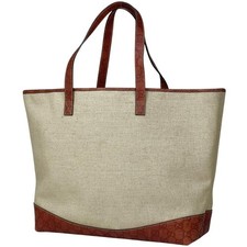 Borsa Gucci Sima GG modello tela bianca marrone tote bag vintage autentica