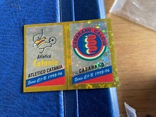 PANINI CALCIATORI 1995/96 SCUDETTO ATLETICO CATANIA CASARANO 553  VELINA ORIG.