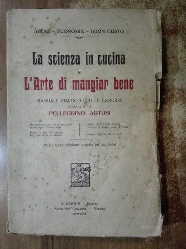 Pellegrino artusi scienza - artusi, la
