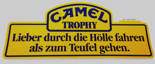 Adesivo pubblicitario camel - pubblicitario,