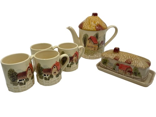 Set tè vintage cottage - set,