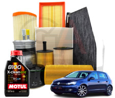 Kit tagliando olio MOTUL 5W30 5LT 4 FILTRI BOSCH VW GOLF 6 1.6 TDI 77 KW