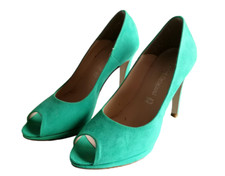 Scarpe donna décolleté verde