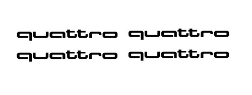 Adesivi audi quattro - 4,