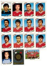 Mexico 86 Panini Lotto 15 Figurine Bulgaria Scudetto Squadra con Velina