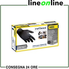 Guanti da lavoro monouso in nitrile Reflexx N81 Food line ultra sottile