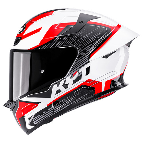 Kyt revo speeding white red - white,