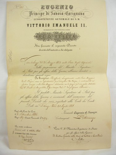Diploma eugenio savoia - diploma,