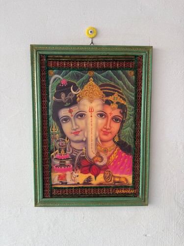 Vintage shiva parvati ganesh - shiva,
