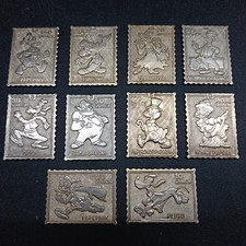 Serie 10 Francobolli Quack Topolino - Poste Paperopoli - Walt Disney