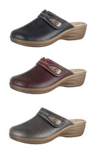 INBLU pantofole donna invernali ciabatte calde plantare vera pelle  tomaia ecope