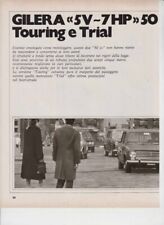 advertising Pubblicità-MOTO GILERA 5V 7 HP 50 TOURING/TRIAL 1973 MOTOITALIANE