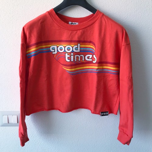 Felpa crop top corta - felpa,