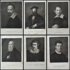 Lotto 6 Antiche Incisioni Ad