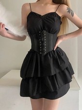 NUOVO corsetto pelle nero