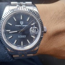 ? - Orologio Automatico NH35 Pagani Design Uomo PD 1645 Elegante Jubilee Blu