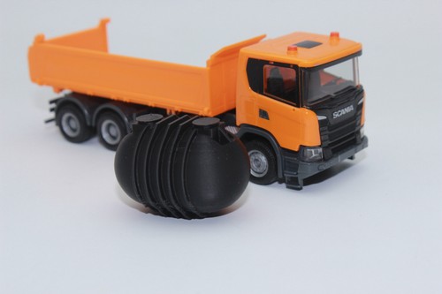 Serbatoio acqua rotondo - acqua, 1:87