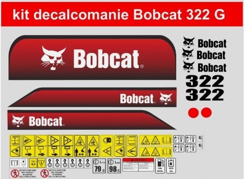 Bobcat 322 decalcomanie