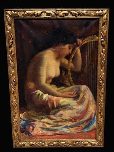 Splendido dipinto olio 1904