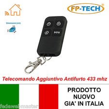 TELECOMANDO SUPPLEMENTARE CON TASTO SOS PER  ALLARME ANTIFURTO WIRELESS GSM