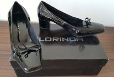 decollete nere tacco Scarpe donna FLORINDA in vernice nero n. 37,5