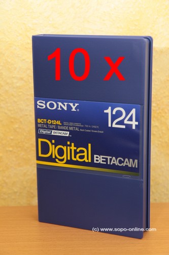 Sony bct d124l cassetta - x,