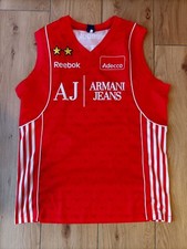 Canotta Olimpia Milano 2009/10 Reebok taglia L