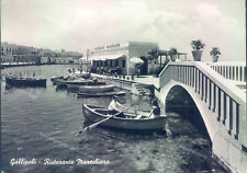 ad485 cartolina gallipoli ristorante marechiaro provincia di lecce
