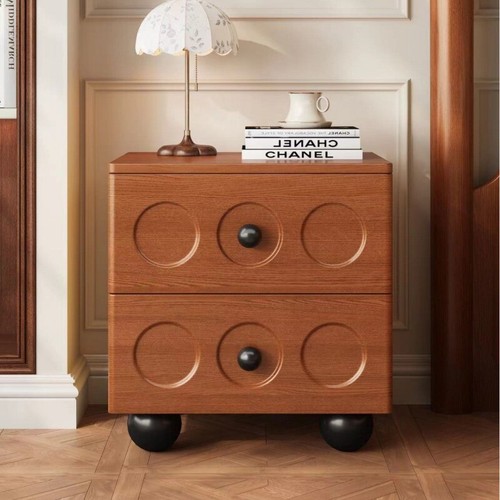 Comodino nero retrò - , legno