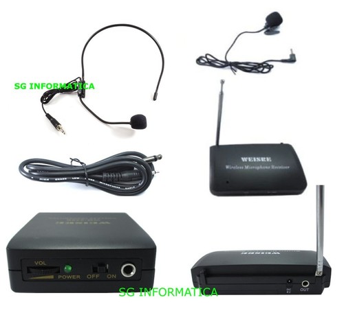 Microfono wireless archetto - wireless,