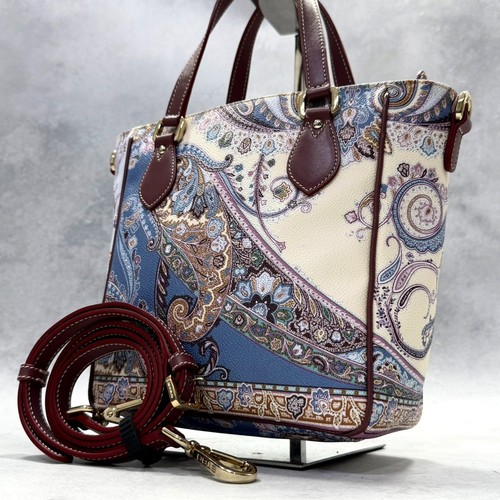 Etro paisley pvc leather 2way - etro,