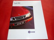 SAAB 900 5 porte Coupè Cabriolet S SE prospetto svizzero brochure depliant 1994