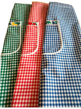 Grembiule da cucina vita  ALBERICA senza pettorina cotone 100% - quadrettino