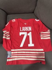 Dylan Larkin Detroit Red Wings New Red Jersey Uomo Taglia Large (52)