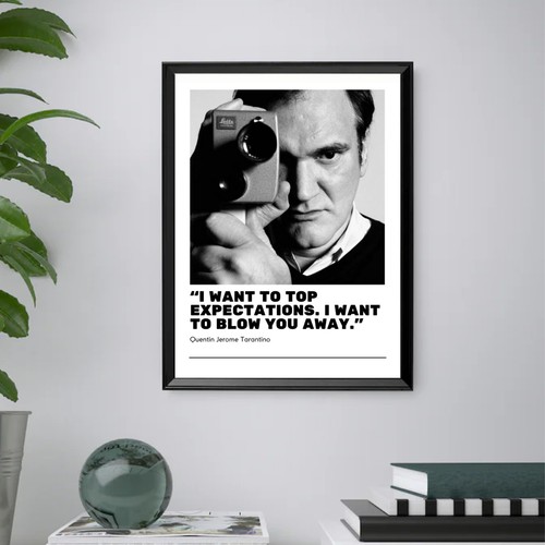 Quentin tarantino quadro - tarantino, con