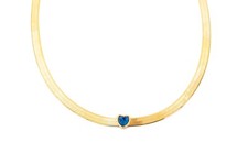 collana snake con cuore